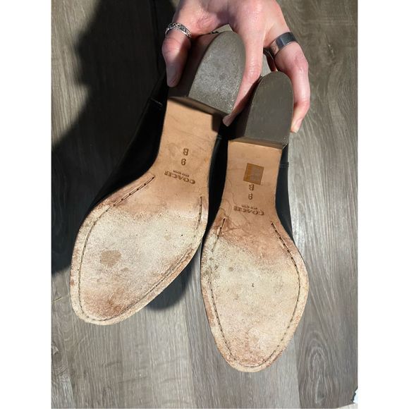 Coach Waldorf Bootie Black Polished Calf Leather Boots, Size 8.5, MSRP $318 - Picture 7 of 14